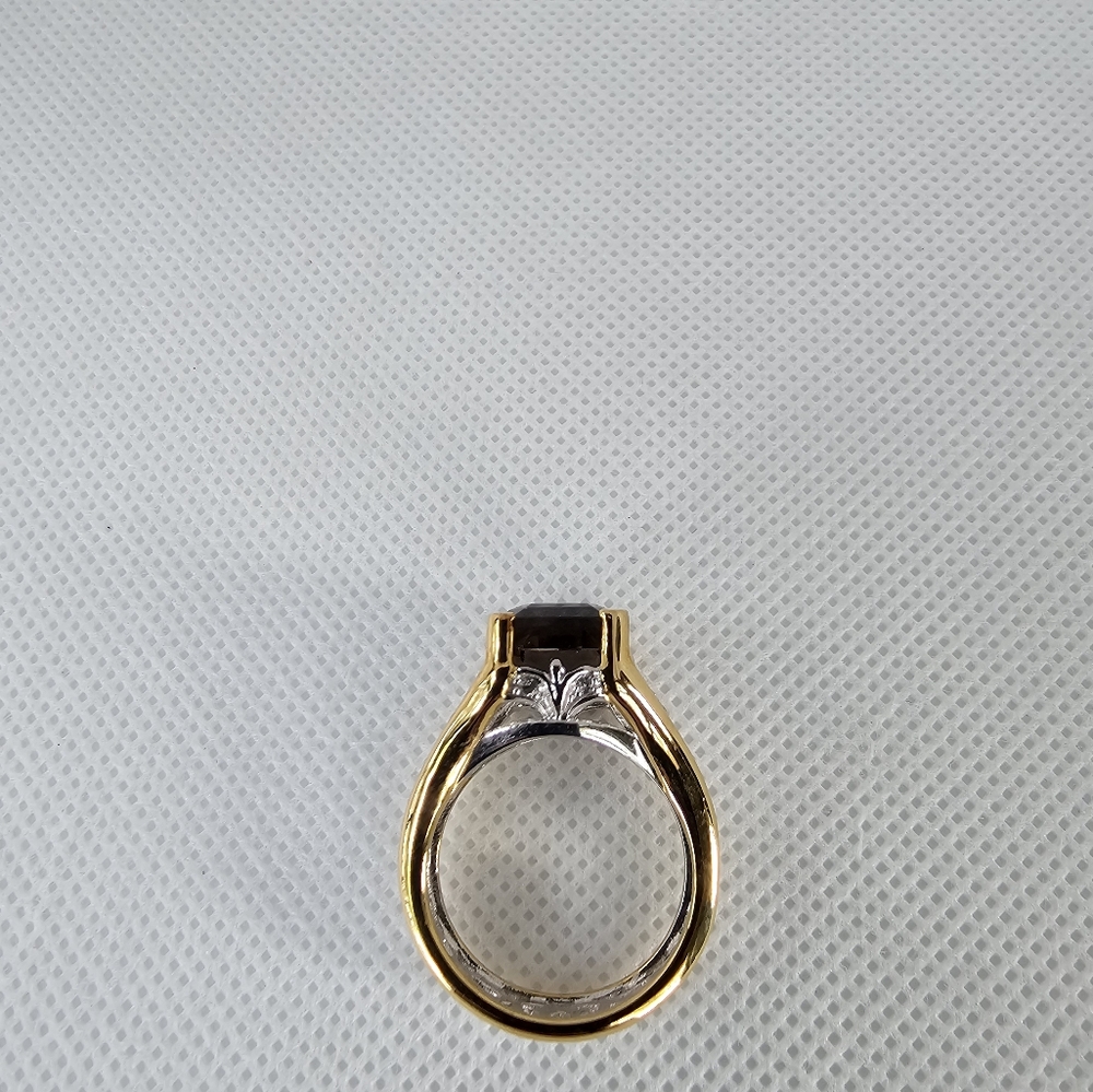 Gorgeous Victoria Weick Ombre Quartz Ring 18k over Sterling Silver Size 8! - Picture 9 of 11